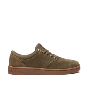 Supra CHINO COURT Lave Sneakers Herre Olivengrønne | NO-93790